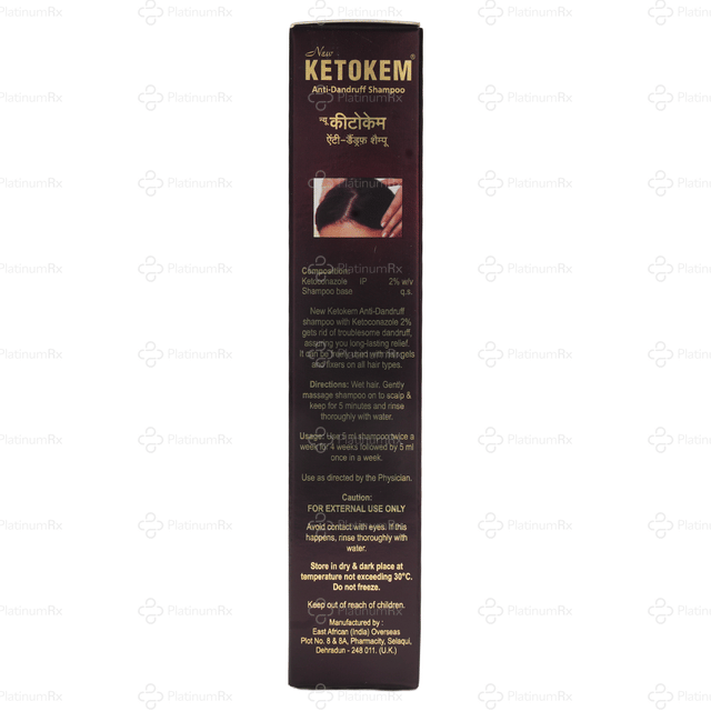 New Ketokem 2% Anti Dandruff Shampoo 110ml
