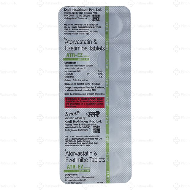 Atr EZ 10/10mg Tablet 10s
