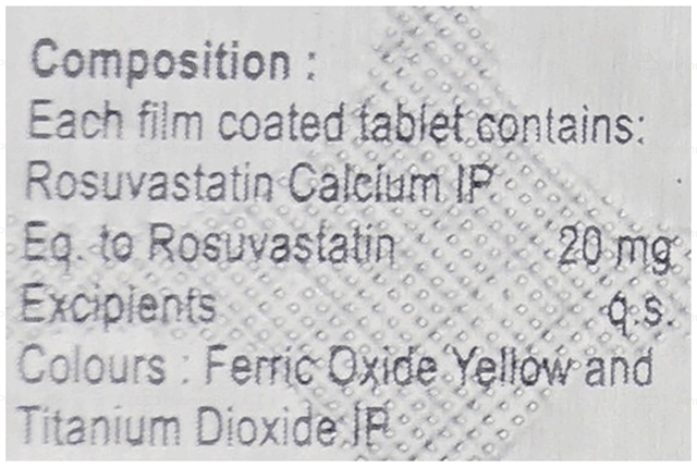 ROSUEco 20mg Tablet 15s