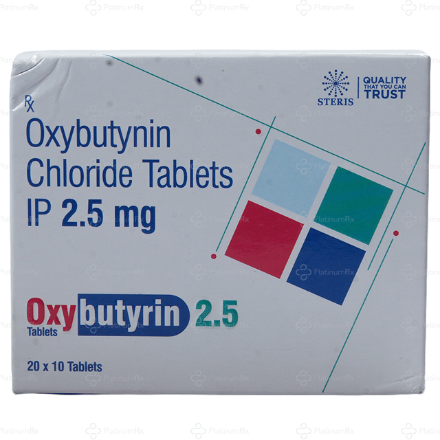 Oxybutyrin 2.5mg Tablet 10s