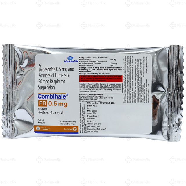 Combihale FB 500/20mcg Respules 5X2ml