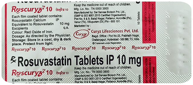 Roscuryz 10mg Tablet 10s
