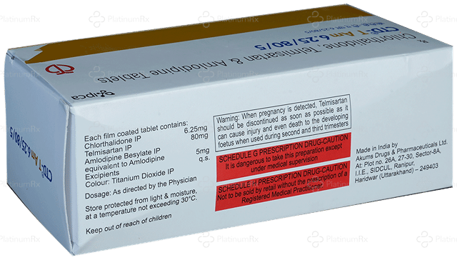 CTD T AM 5/6.25/80mg Tablet 10s