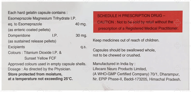 Esomaas RD 30/40mg Capsule SR 10s