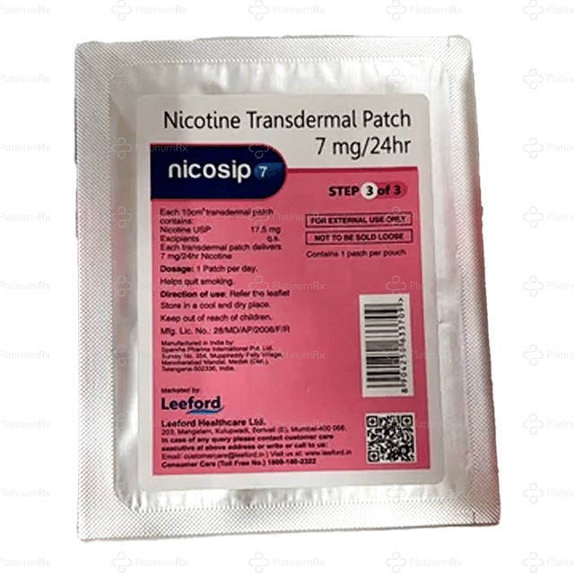 Nicosip 7mg Transdermal Patch 7s