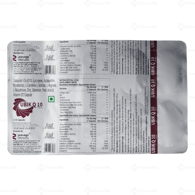 Ubik Q 10 Capsule 10s