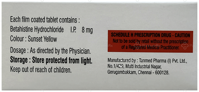 Medhist 8mg Tablet 10s