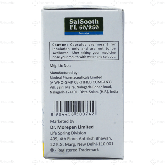 Salsooth FL 50/250mcg Capsule 30s