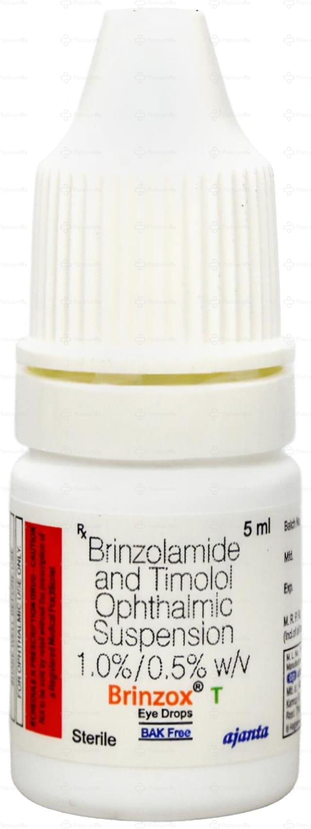 Brinzox T Bak Free Eye Drops 5ml