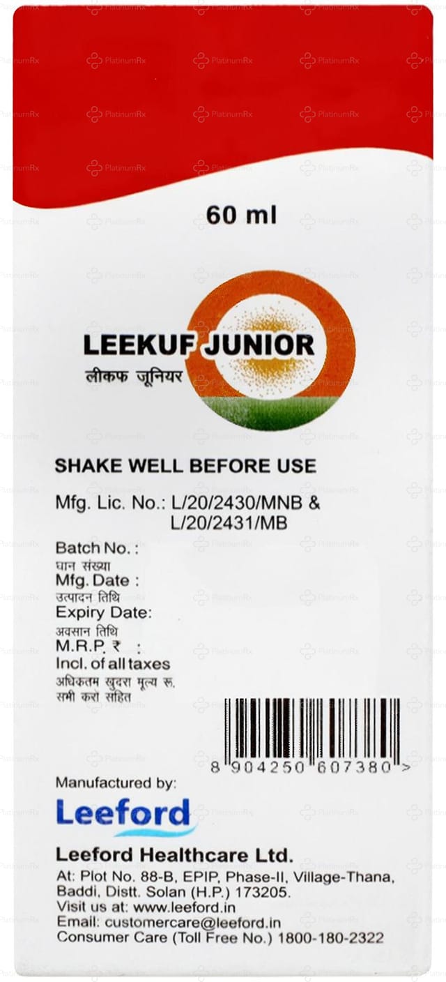 Leekuf Junior 4/5/5mg Syrup 60ml