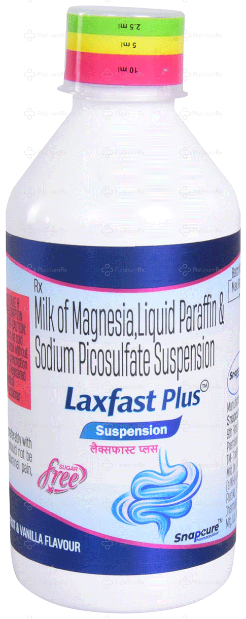 Laxfast Plus Mix Fruit & Vanilla Sugar Free Oral Suspension 200ml