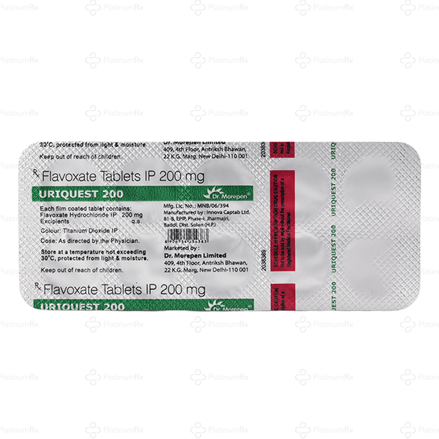 Uriquest 200mg Tablet 10s