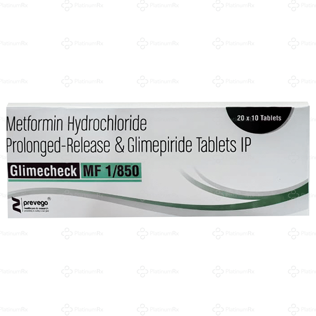 Glimecheck Mf 1/850 Tablet SR 10s