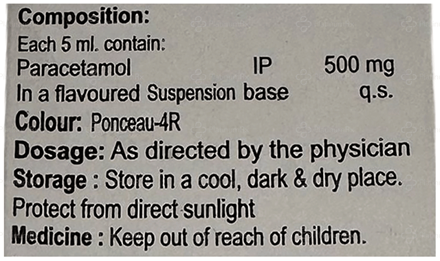 KLInMOL 500mg Mango Oral Suspension 60ml