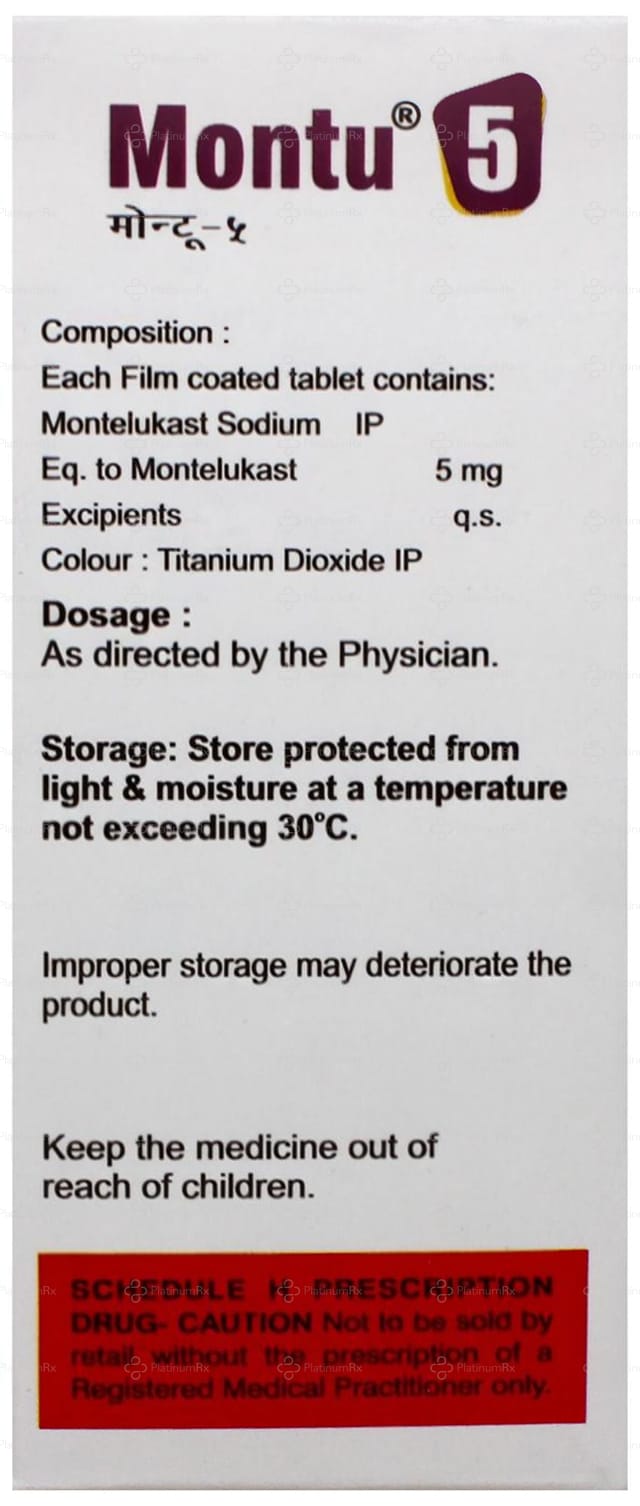 Montu 5mg Tablet 10s