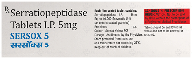 Sersox 5mg Tablet 10s