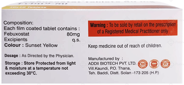 Febu9 80mg Tablet 10s