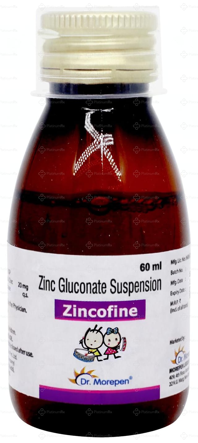 Zincofine 20mg Syrup 60ml