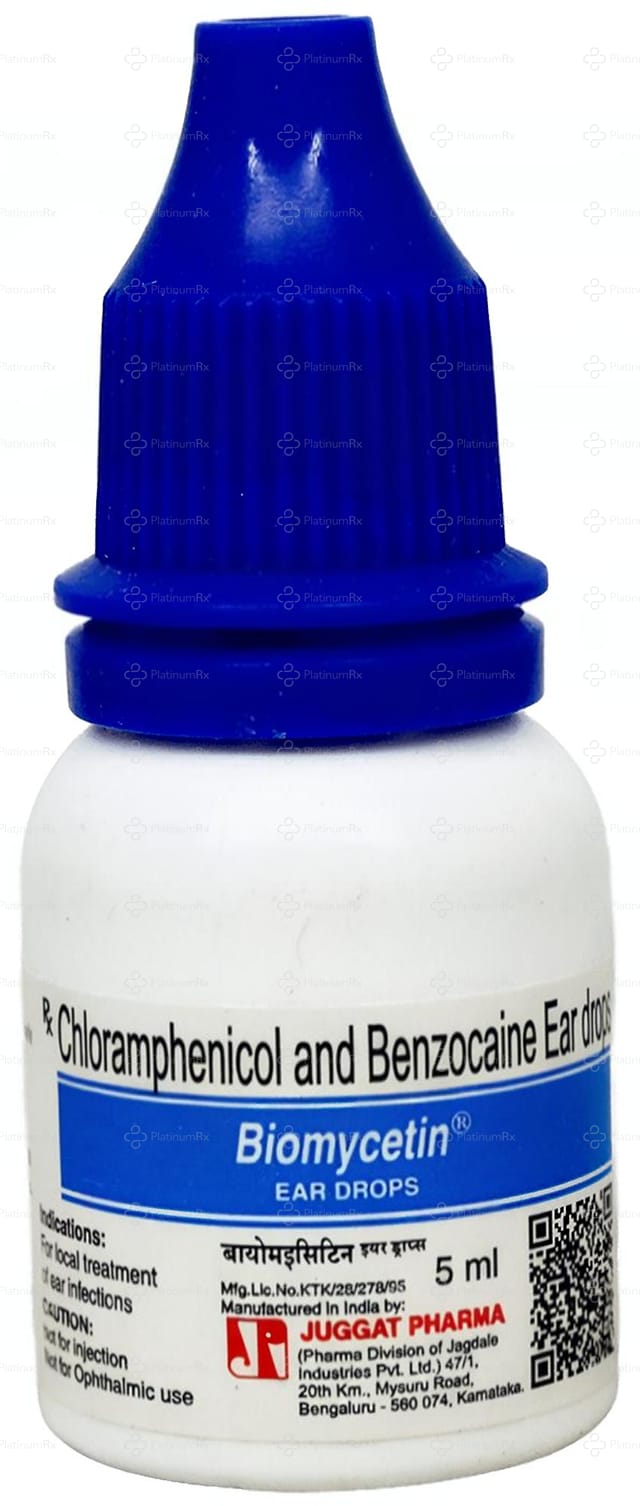 Biomycetin 5% Ear Drop 5ml