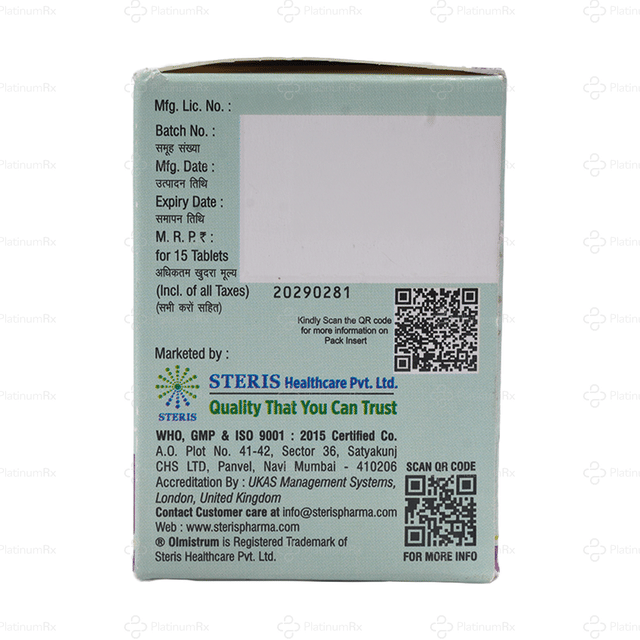 Olmistrum AM 20/5mg Tablet 15s