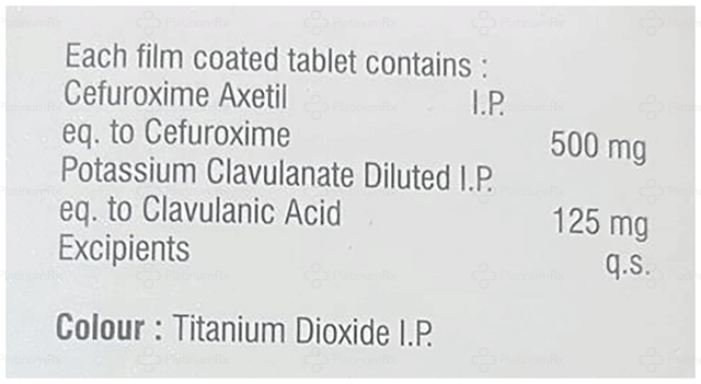 Evercef CV 500/125mg Tablet 6s