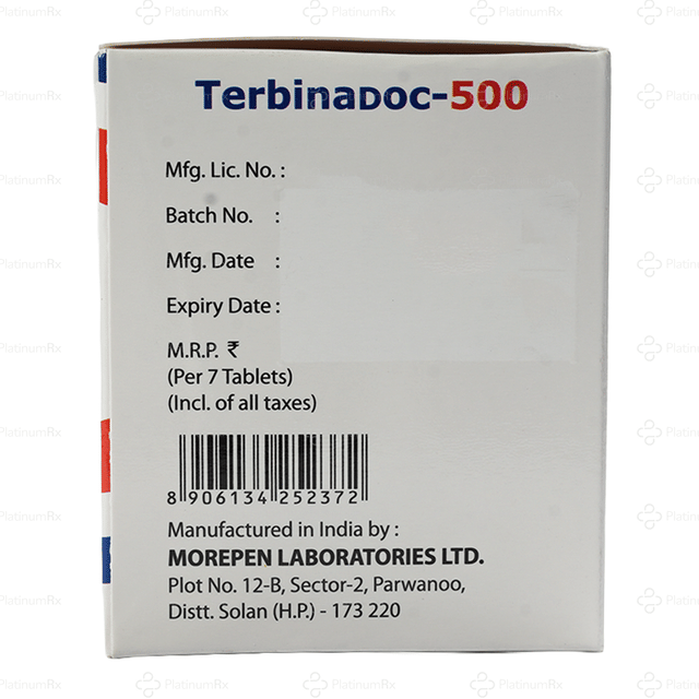 Terbinadoc 500mg Tablet 7s