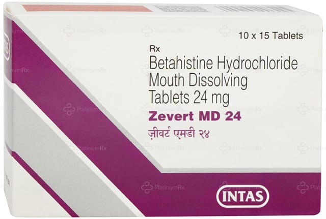 Zevert MD 24mg Tablet 15s
