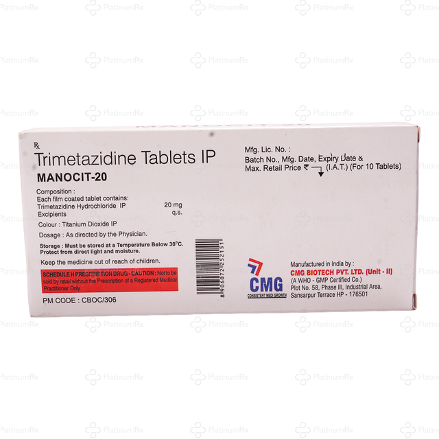 Manocit 20mg Tablet 10s