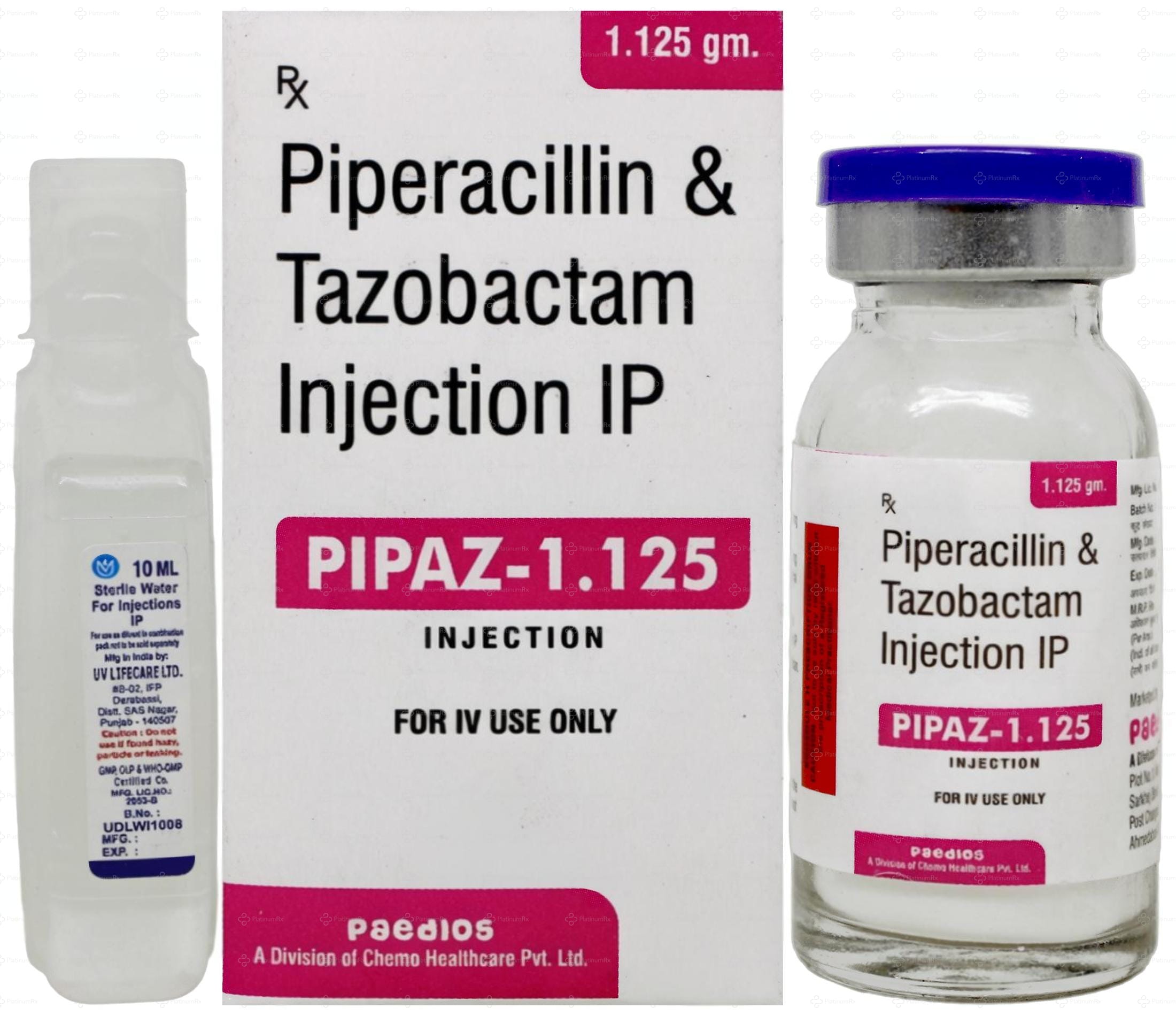 Pipaz 1000/125mg Injection 1s