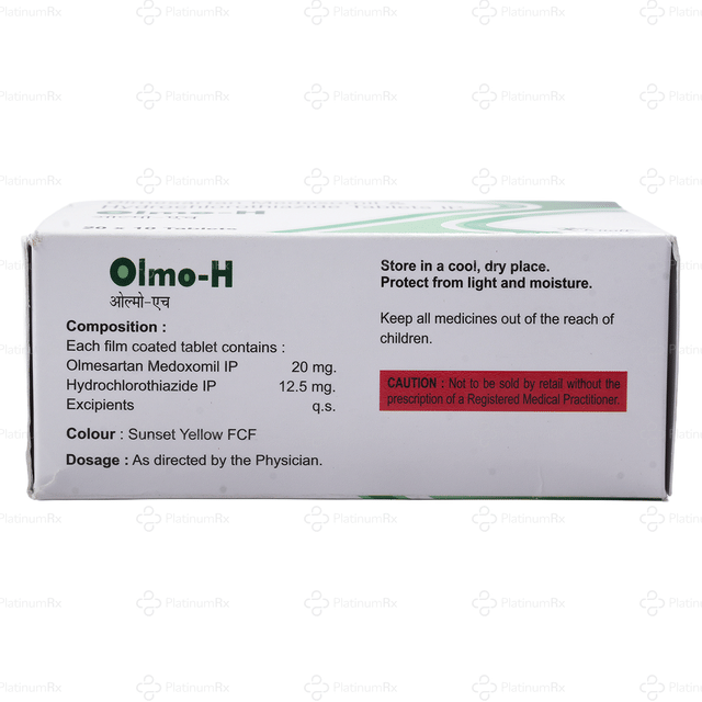 Olmo H 12.5/20mg Tablet 10s