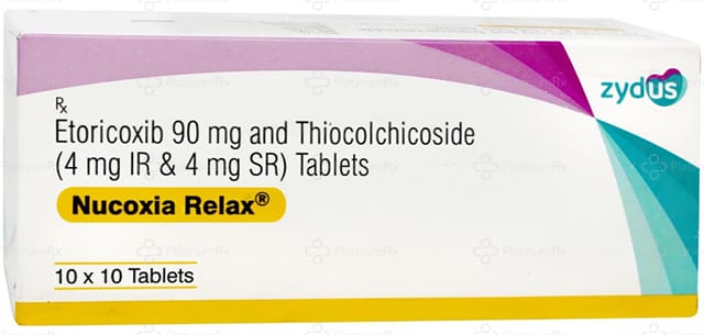 Nucoxia Relax 90/8mg Tablet 10s