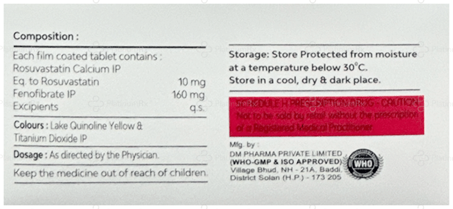 Rozclue F 160/10mg Tablet 10s