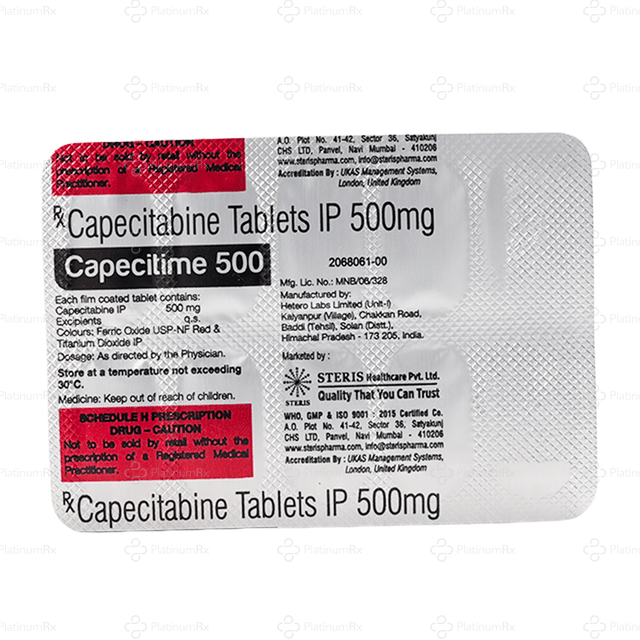 Capecitime 500mg Tablet 10s