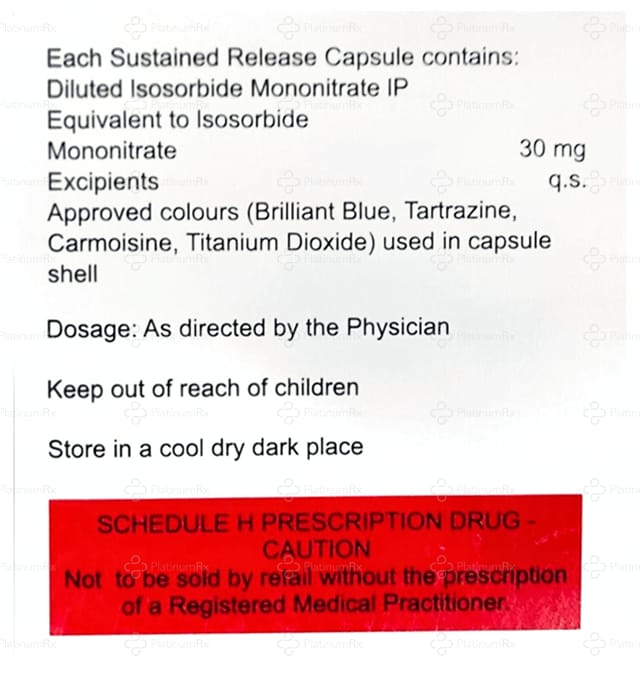 Mono Isordil 30mg Capsule SR 10s