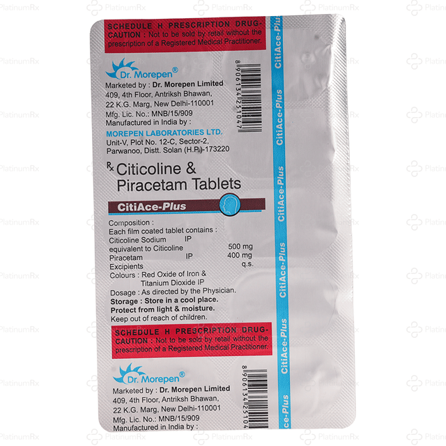 Citiace Plus 500/400mg Tablet 10s