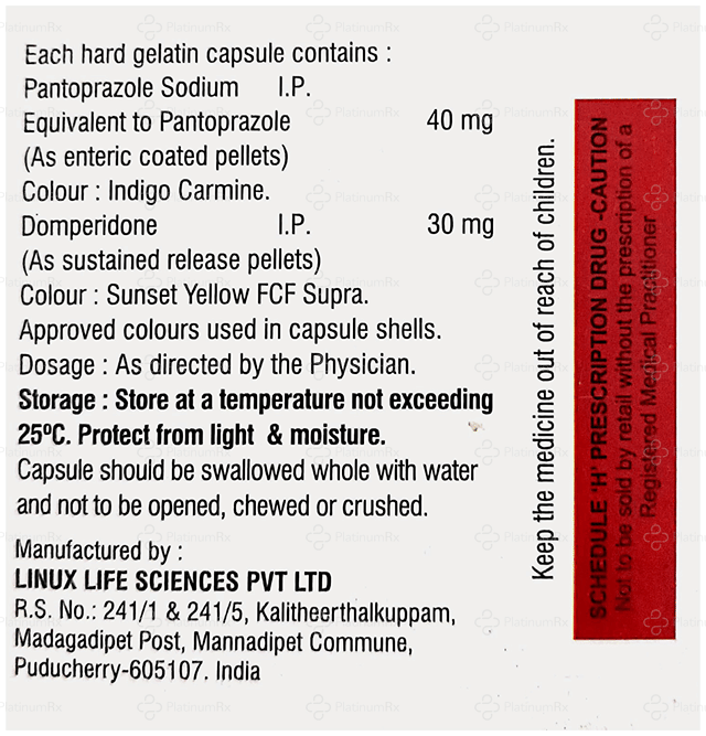 Noxipan DSR 30/40mg Capsule SR 10s