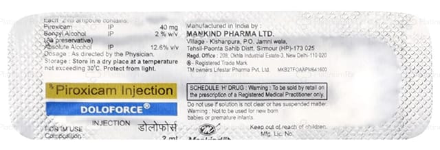 Doloforce 40mg Injection