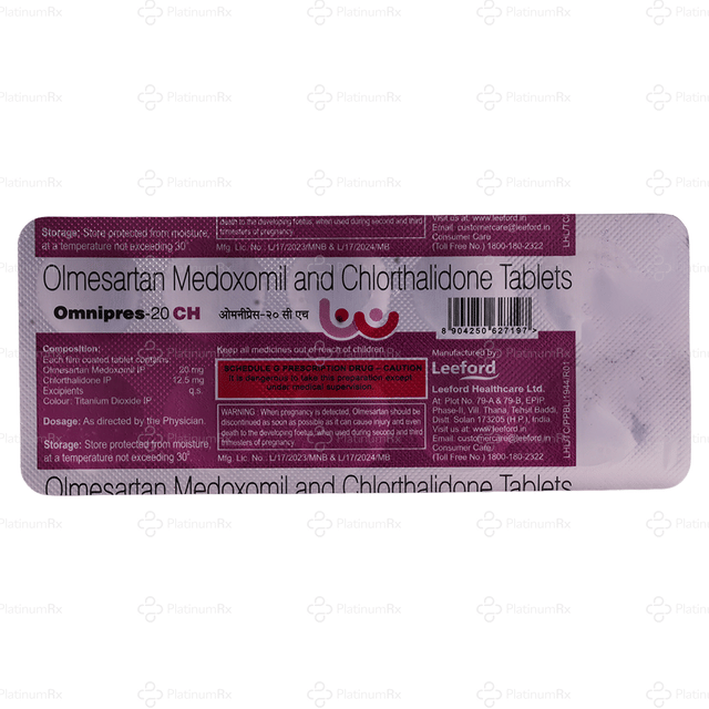 Omnipres CH 12.5/20mg Tablet 10s