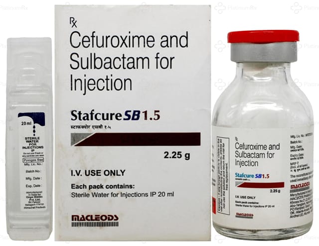 Stafcure SB 1500/750mg Injection 1s