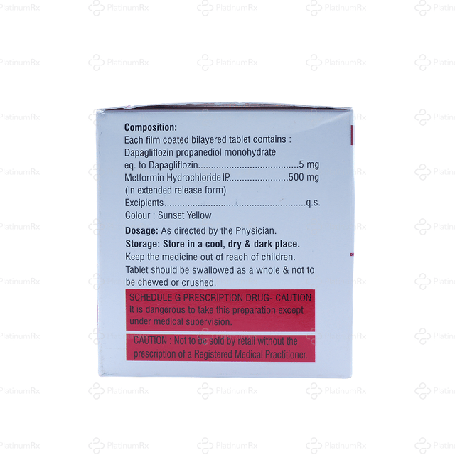 Dapasmart M 5/500mg Tablet ER 10s