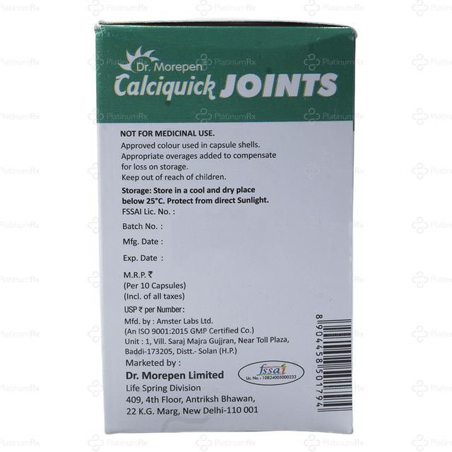 Calciquick Joints Softgel Capsule 10s