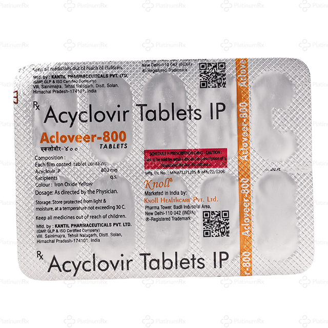 Acloveer 800mg Tablet 10s