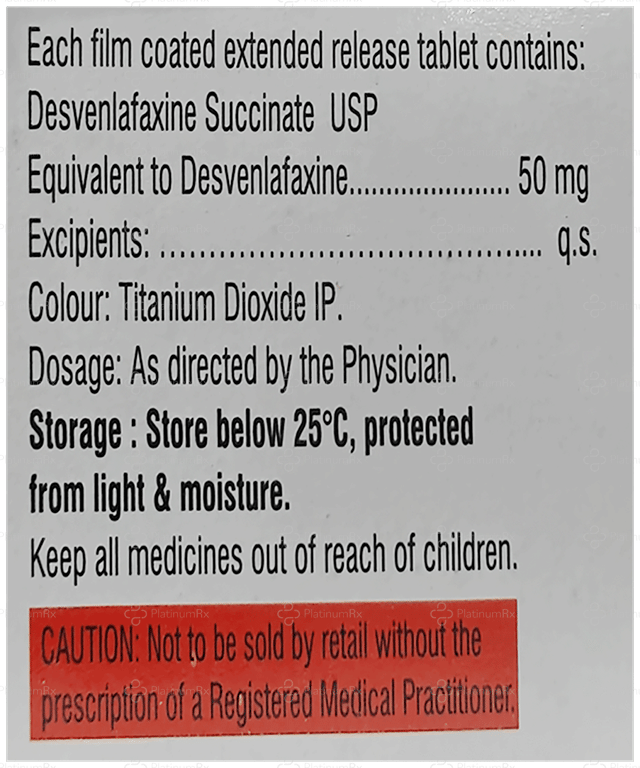 Delafax 50mg Tablet ER 10s