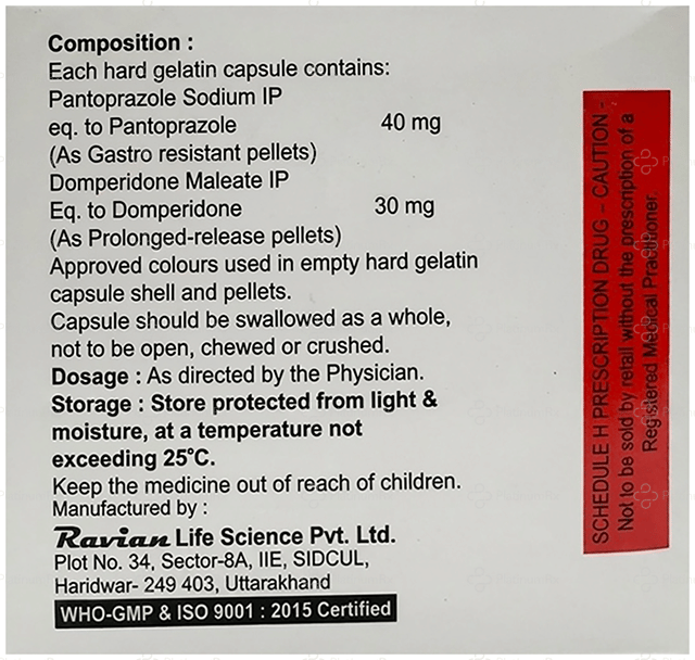 Clatocid DSR 30/40mg Capsule PR 10s