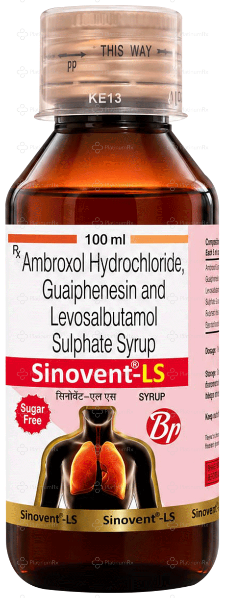 Sinovent LS 30/50/1mg Sugar Free Syrup 100ml