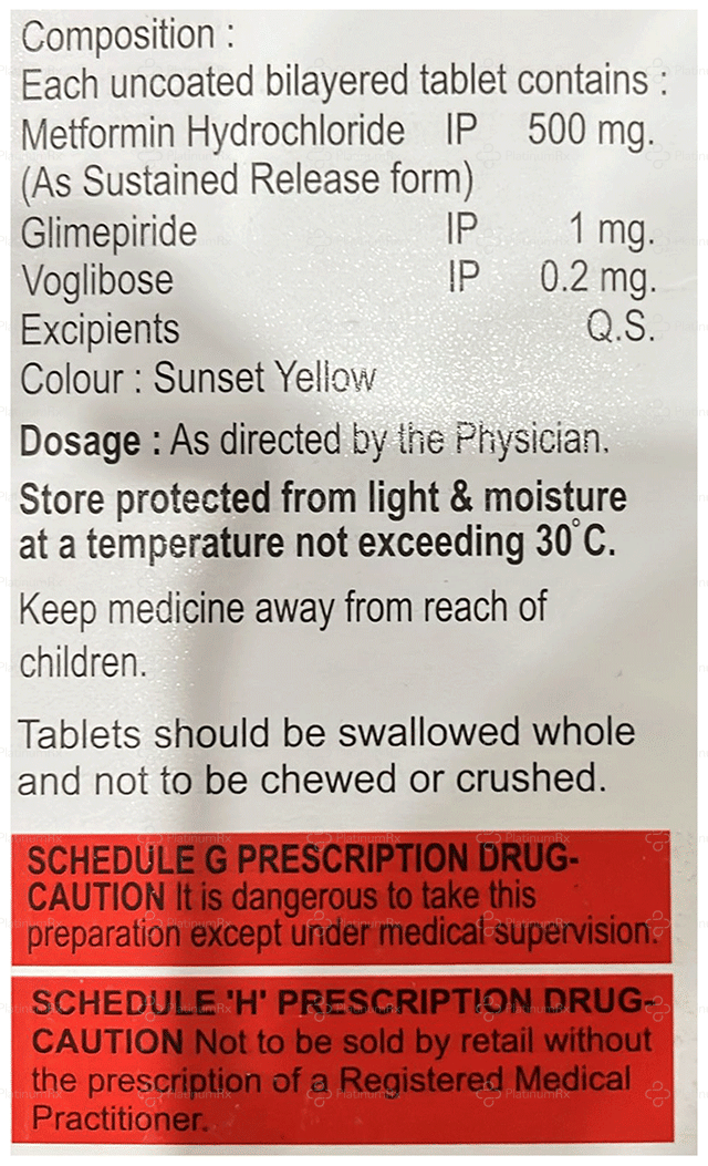 Glimgram Trio 1/500/0.2mg Tablet SR 10s