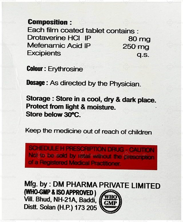 Cispas M 80/250mg Tablet 10s