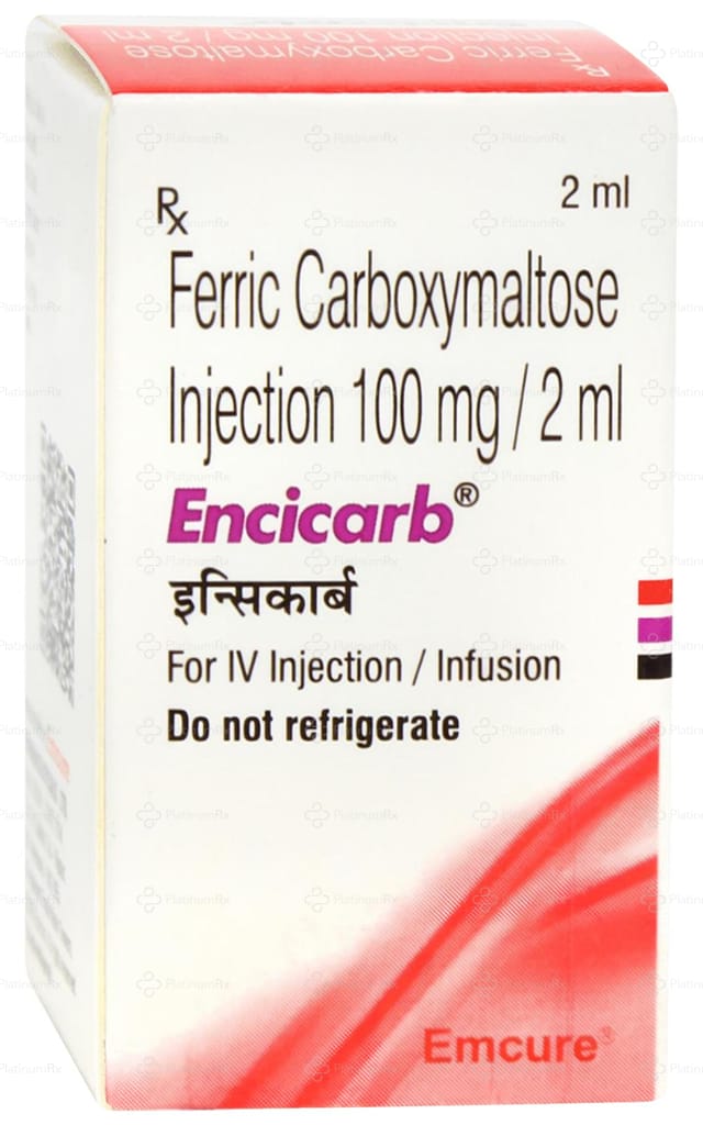 Encicarb 100mg/2ml (50mg/ml) Injection 2ml