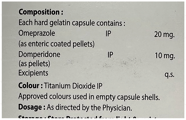 Omeklin DM 10/20mg Capsule 10s