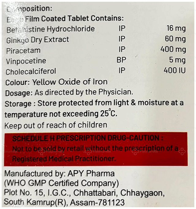 Primacetam Forte Tablet 10s
